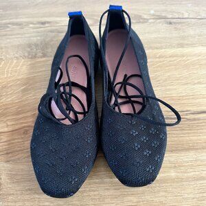 Rothy's The Square Wrap 8.5 shimmer black